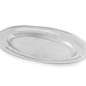 Bandeja grande oval inox