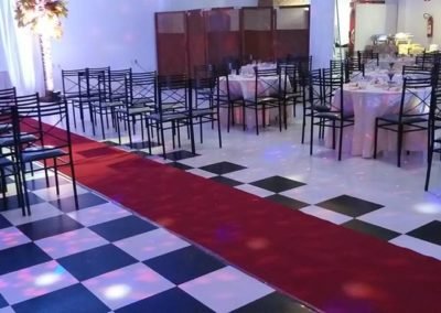 Salão para festa de casamento
